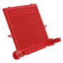 PIASTRA POLIPROPILENE attacco tubo - cm 20x20 - rossa