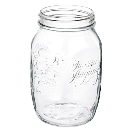 VASO ERMETICO IN VETRO PER ALIMENTI  QUATTRO STAGIONI  500 ml