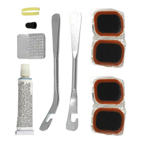 KIT RIPARAZIONE BICICLETTE set 12 pezzi