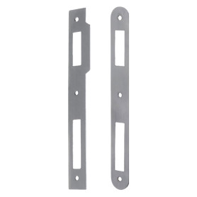 CONTROPIASTRA PER SERRATURA  PATENT  B.T. grigio verniciata - interasse 70 mm