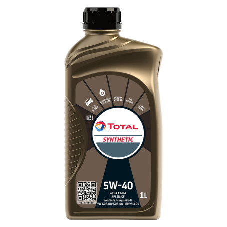 OLIO MOTORE PER AUTOVETTURE  SYNTHETIC  5W40 - lt. 1