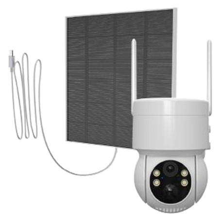 TELECAMERA PER ESTERNI  PTZ  4G con pannello solare - 3.0 MPX