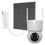 TELECAMERA PER ESTERNI  PTZ  4G con pannello solare - 3.0 MPX