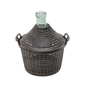 DAMIGIANA IN VETRO A  BOCCA STRETTA  lt.5 -  diametro  bocca 4