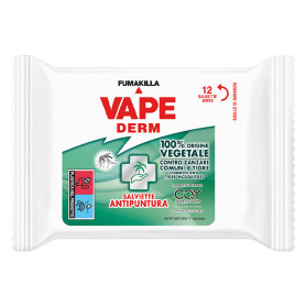 SALVIETTE ANTIPUNTURA  VAPE DERM  pz.12
