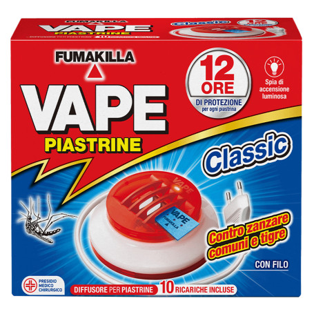 ANTIZANZARE ELETTRICO AD EMANAZIONE  PIASTRINE  con 10 piastrine da 12 ore ciascuna