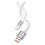 CAVETTO PER SMARTPHONE/TABLET  CARICA RAPIDA  USB tipo C / tipo C - bianco