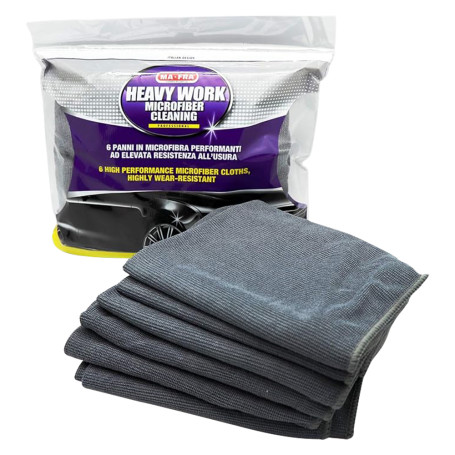 PANNO IN MICROFIBRA PER AUTOVETTURE  HEAVY WORK  cm 60 x 40 - cf. da 6 panni