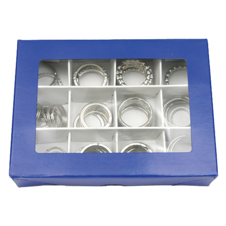 ANELLO PORTACHIAVI cf. 72 pz - scatola varie rifiniture