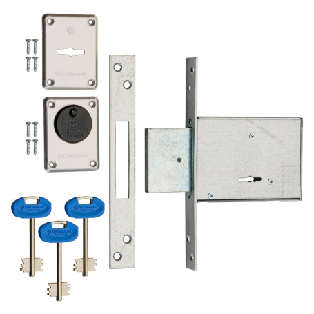 SERRATURA A DOPPIA MAPPA DA INFILARE PER FASCIA  2000  E 60 - 4 mandate / corsa 40 mm