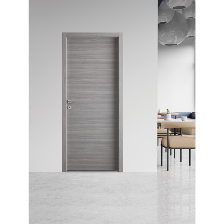 PORTA BATTENTE  GINEVRA  cm 90 x 210 (98 x 214) - col. micro noce
