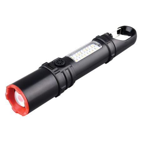 TORCIA LED RICARICABILE  MAGNUM  3 W - lm 250 - con laterna laterale