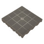 PIASTRELLA PER GIARDINO  COMBI  cm 40 x 40 (39 x 39 netta) x h 4
