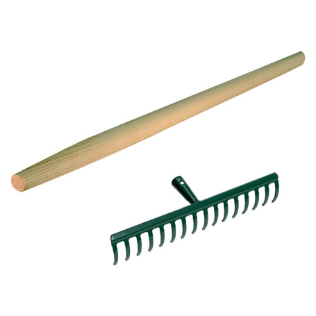 RASTRELLO 16 denti cm 43 - con manico cm. 160