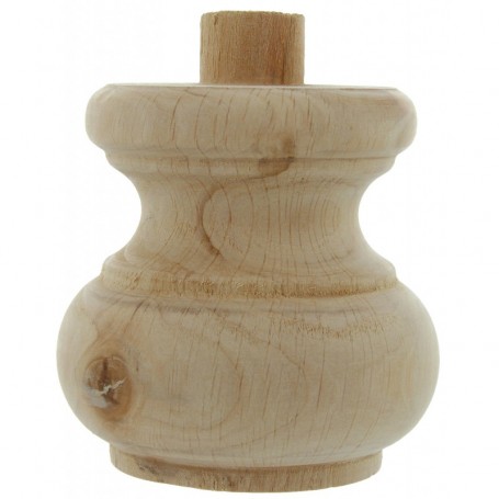 PIEDE LEGNO GREZZO ART.53008 MM. 80X75