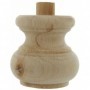 PIEDE LEGNO GREZZO ART.53008 MM. 80X75