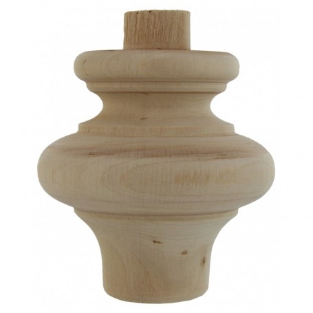 PIEDE LEGNO ONTANO ART.53014 MM.80x80