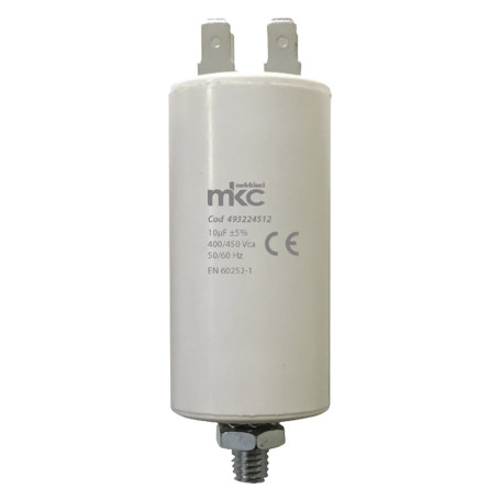 CONDENSATORE DI SPUNTO CON VITE terminale faston 35 UF - 400 / 450 V