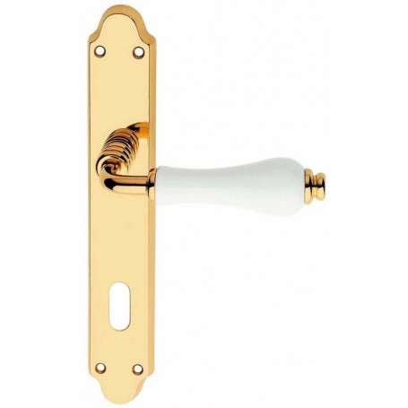 MANIGLIA "DALIA" 8 70 OLV PORCELL.BIANCA