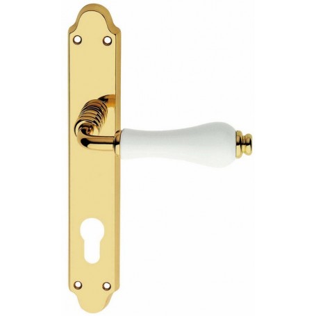 MANIGLIA "DALIA" 8 85 F.Y. OLV PORCELL.BIANCA