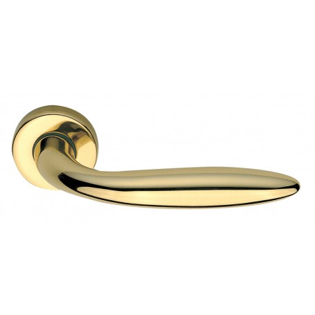 MANIGLIA "NEW SOFT"C-ROSETTA INOX BRASS(ORO)