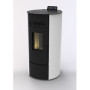 C STUFA PELLET ROUND ARGE 9 BIANCO