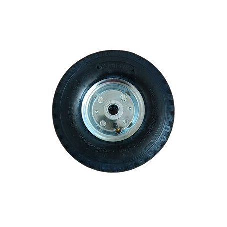 C RUOTA P\CARRELLO ACCIAIO C\CUSCINETTO D 260MM