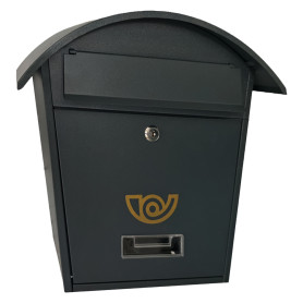 CASSETTA POSTALE  LOBELIA  cm 36x13x h 37 - grigio acciaio