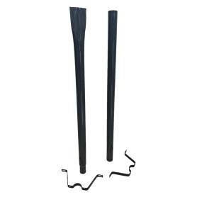 PALO SOSTEGNO PER CASSETTA POSTALE PORTALETTERE h. cm 150 - colore nero