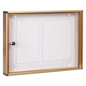 BACHECA PORTA AVVISI 2 FOGLI cm 48x5x h.35 - bronzo