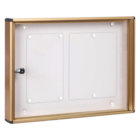 BACHECA PORTA AVVISI 2 FOGLI cm 48x5x h.35 - bronzo