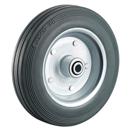 RUOTA PER CARRELLI  diametro  mm 200 - foro  diametro  mm 14 - capacità kg 120