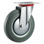 RUOTA PER CARRELLI ART. 80  diametro  mm 160 - piastra mm 135 x 110 - capacità kg 100