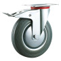RUOTA PER CARRELLI ART. 80  diametro  mm 200 - piastra mm 135 x 85 - capacità kg 120