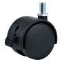 RUOTA PER MOBILI DOPPIA  diametro  50 - perno MA10 - capacità kg 30 - pz 2 BL