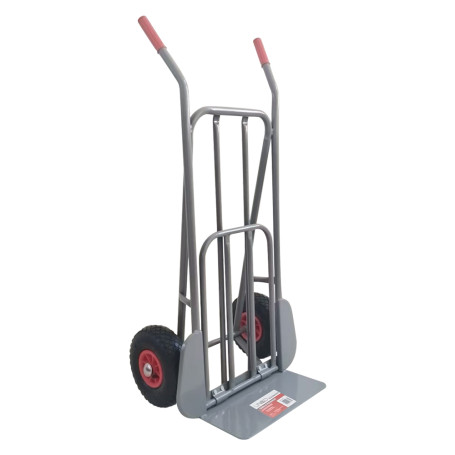 CARRELLO PORTAPACCHI CON PALA RIBALTABILE acciaio verniciato - portata 200 kg