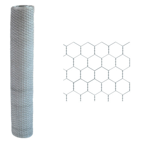 RETE TRIPLA TORSIONE ESAGONALE 50 x 7 Filo  diametro  mm. 1