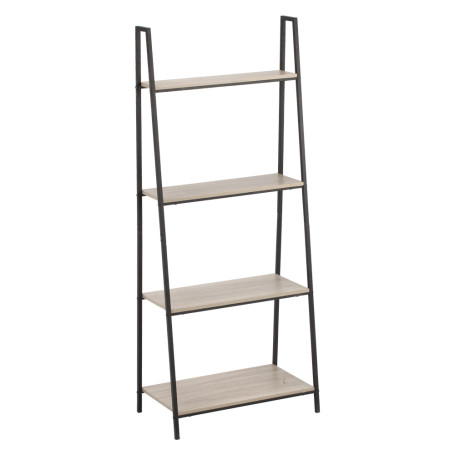 SCAFFALE ORGANIZER IN METALLO E LEGNO cm 60 x 35 x H 148 - 4 ripiani
