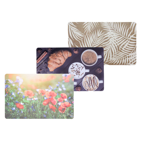 TOVAGLIETTA AMERICANA PER TAVOLI cm. 43 x 28 -  breakfast  fantasie assortite