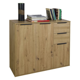 MOBILE MULTIUSO TRE ANTE + DUE CASSETTI LINEA  ESPRESSO  cm.106 x 35