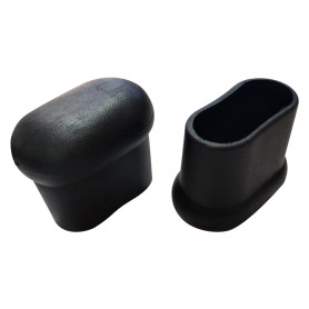 PUNTALE OVALE ROBUSTO A PERA  diametro  mm  25 x 50 nero