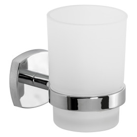 PORTA SPAZZOLINI SERIE  STARTER  leghe metalliche - vetro opaco