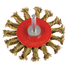 SPAZZOLA CIRCOLARE CON GAMBO  diametro  mm 100 - gambo mm 6