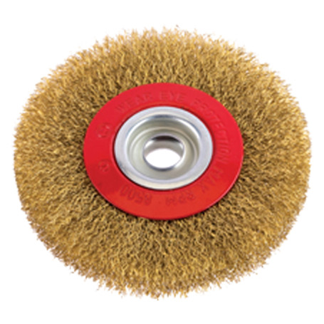 SPAZZOLA CIRCOLARE PER MOLA  diametro  mm 75 - foro mm 13