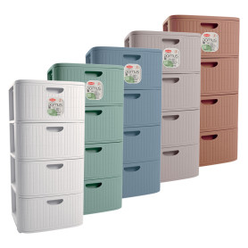 CASSETTIERA  DOMUS  dust white