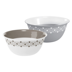 CIOTOLA  TOSCA   diametro  cm 23 x h.10 - grigio/bianco