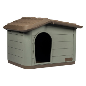 CUCCIA CON TETTO INCLINATO  CLASSIC ECO  mini verde - cm 60 x 51 x h. 41