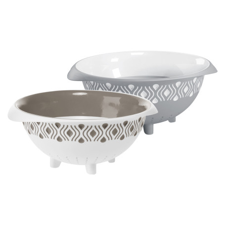 SCOLAPASTA  TOSCA  bianco/tortora