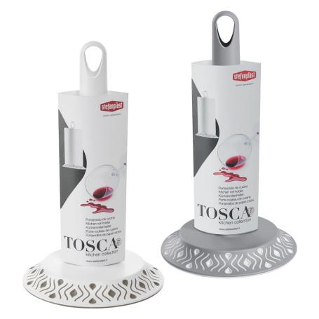 PORTAROTOLO DA CUCINA  TOSCA  grigio/bianco