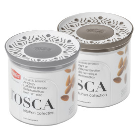 BARATTOLO TONDO  TOSCA  grigio/bianco